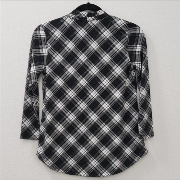 NWT Charter Club Plaid Shirt Size XS - Picture 4 of 10